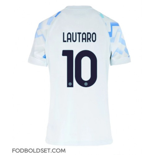 Inter Milan Lautaro Martinez #10 Udebanetrøje Dame 2025-26 Kortærmet